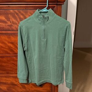 Crewcuts Light Green Kids 3-Quarter Zip Sweatshirt